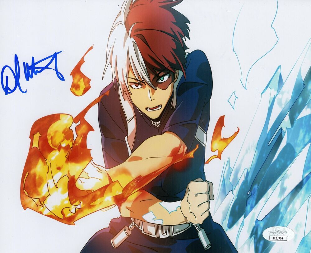 David Matranga Autograph 8x10 Photo Poster painting My Hero Academia Todoroki Signed  4