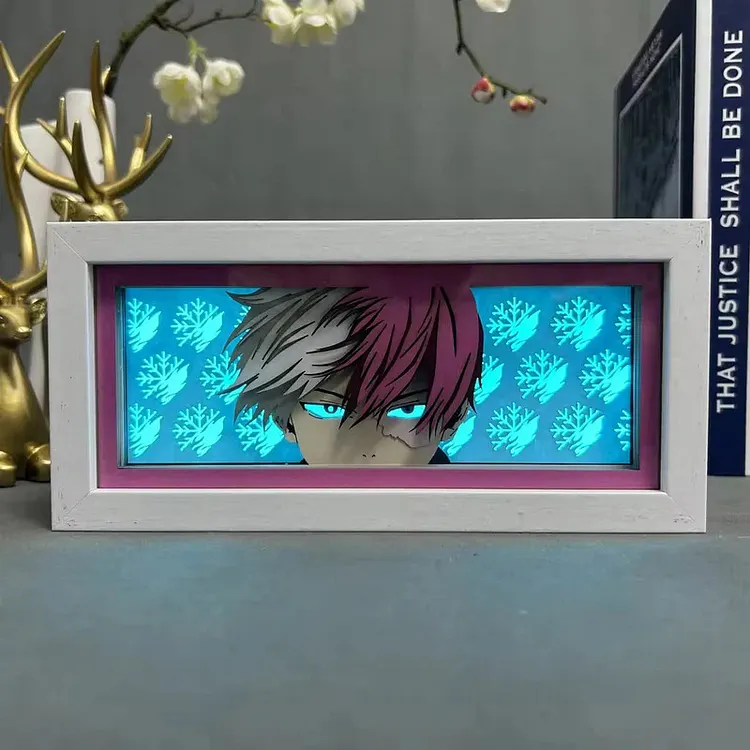 3D LED Box Light - My Hero Academia-Todoroki