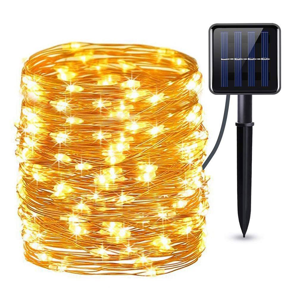 

10m 15m  100 150 200 LED Copper Wire Waterproof Solar LED String lights, 20m, 501 Original