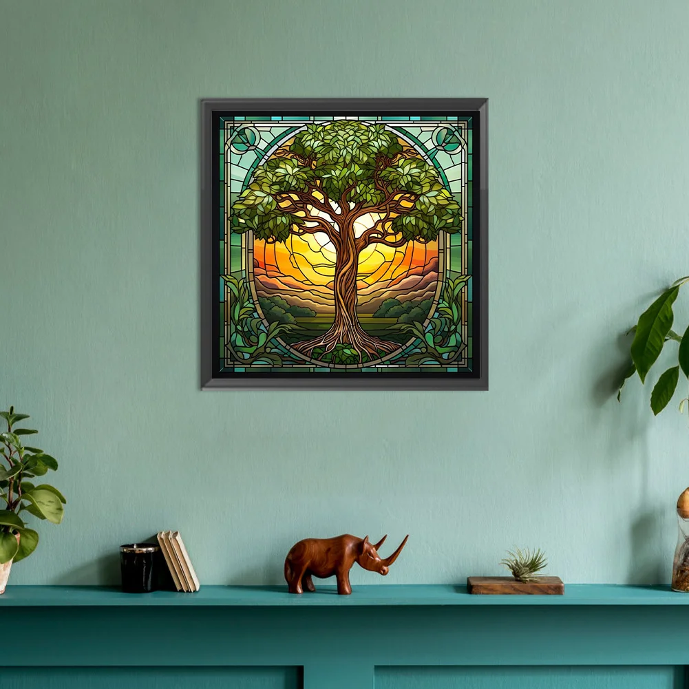 Diamond Painting - Full Round Drill - Tree(Canvas|30*30cm)