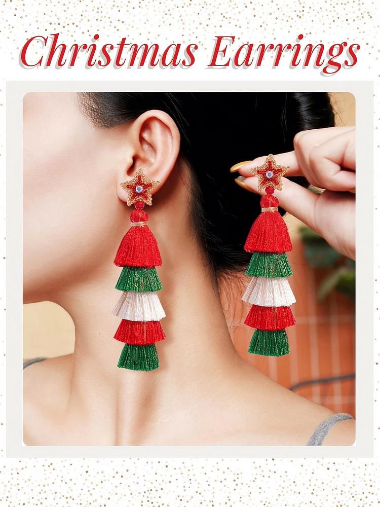 Aurora's Festive Bohemian Earrings