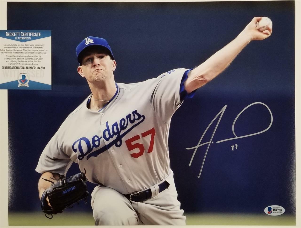 Alex Wood signed Dodgers 11x14 Photo Poster painting Autograph (C) ~ BAS Beckett Witness COA