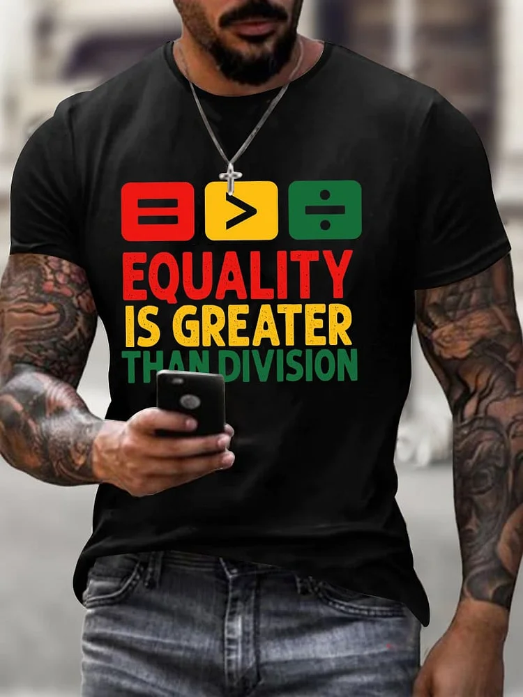 Men'S Juneteenth Print T-Shirt 