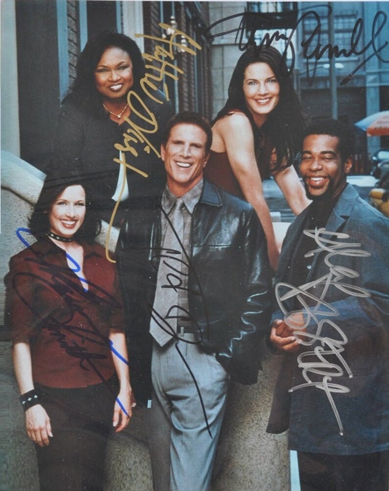 BECKER CAST SIGNED Photo Poster painting X5 Ted Danson, Terry Farrell, Hattie Winston, Shawnee Smith, Alex Desert wcoa