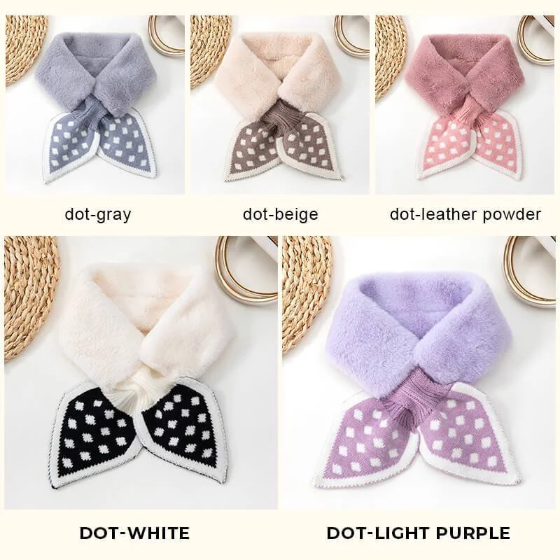 Schöner dicker Plüschschal