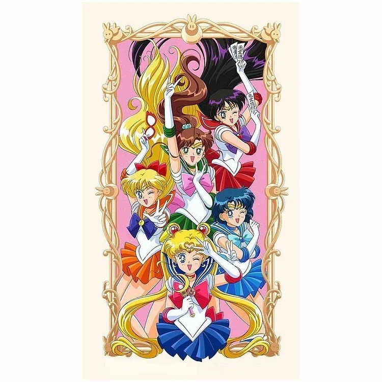 Sailor Moon-Cullo 11CT Stamped Cross Stitch 50*70CM