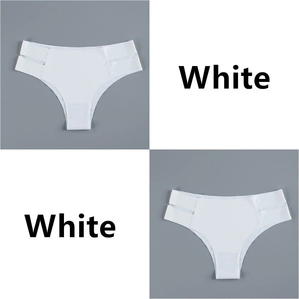 Seamless Women Pantys Girls Thongs Low Waisted Soft Woman Panties Briefs Fashion Solid Colors M-XL Sexy Underpants For Women New