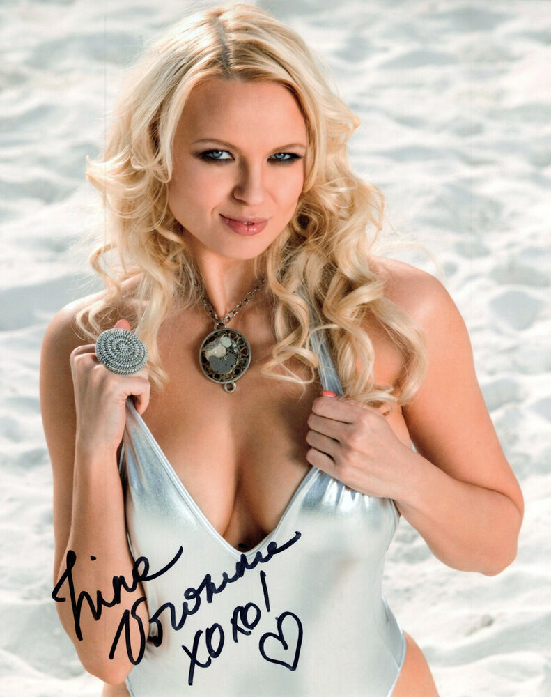 Irina Voronina glamour shot autographed Photo Poster painting signed 8x10 #4