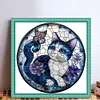 Cat And Butterfly-11CT Stamped Cross Stitch 40*40cm/15.75*15.75in tapestrymarket