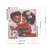 Diamond Painting -DIY Round Drill Black People（40x40cm）