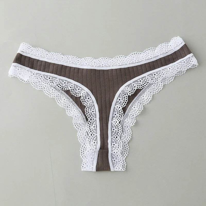 Billionm Women Underwear Panties Female Thong Sexy  Solid Color Breathable Low-rise Comfortable Ladies Underpants Cotton G-string Linger