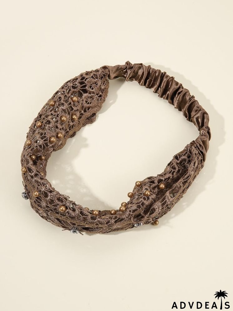 Faux Pearl Decor Hair Band