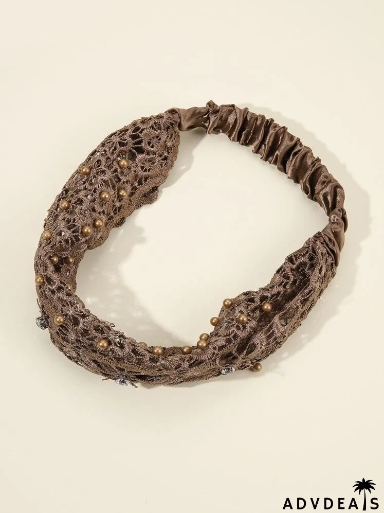 Faux Pearl Decor Hair Band