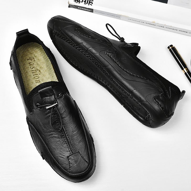 YRZL Loafers Men New Fashion Casual Soft Breathable Comfortable Rubber Sole  Light Slip-on Flats Daily Driving Shoes for Men