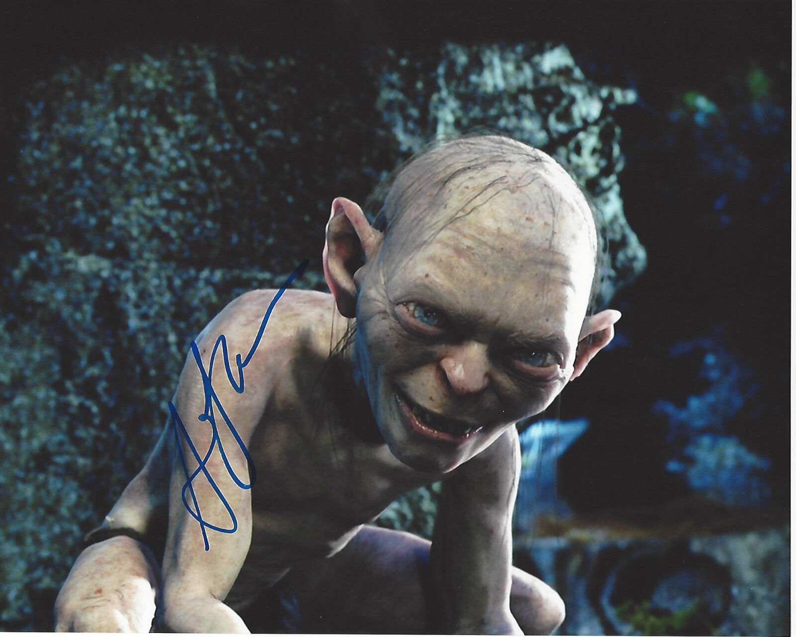 ANDY SERKIS SIGNED 'THE LORD OF THE RINGS' GOLLUM 8X10 Photo Poster painting F w/COA ACTOR PROOF