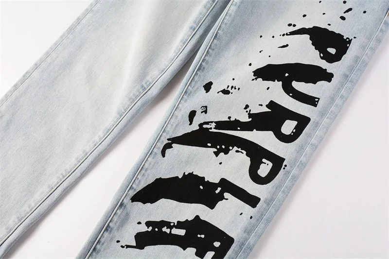 Purple 2023 New Fashion Jeans 9048