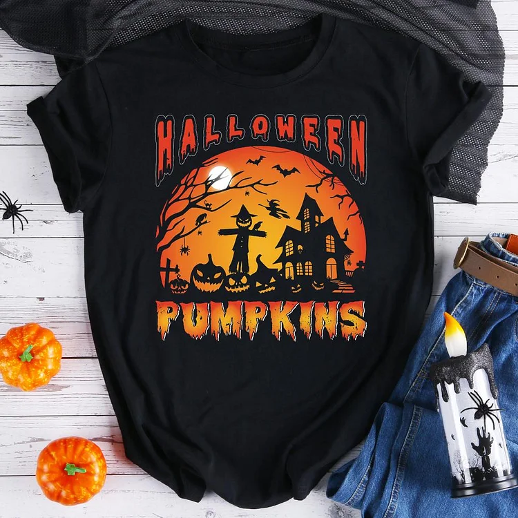 Halloween Pumpkin  T-Shirt Tee-07802