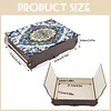 (US Local)Diamond Painting Storage Box DIY 5D Diamond Painting Jewelry Box (Flower A)