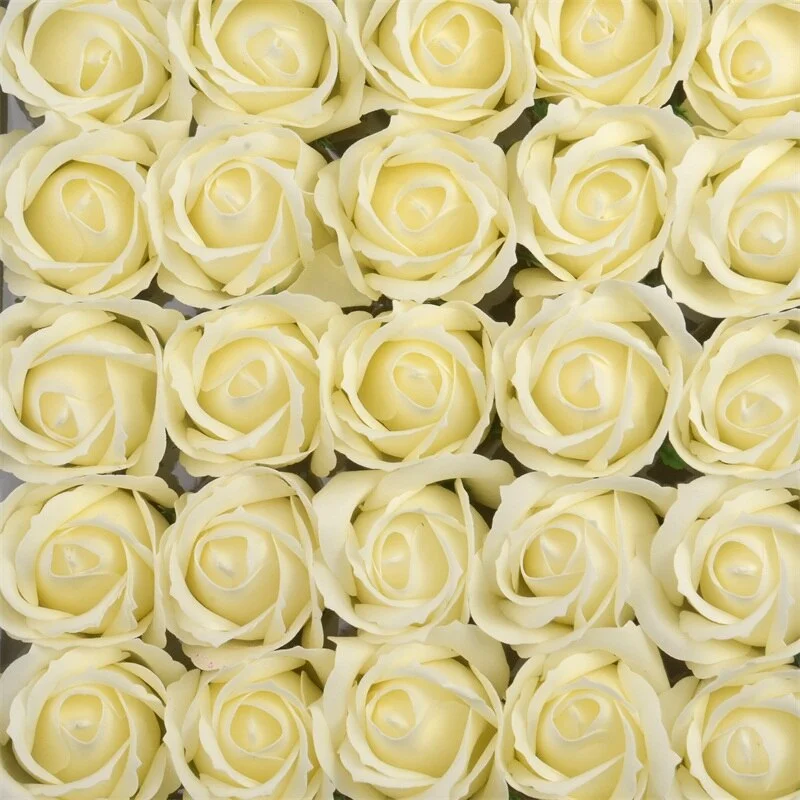 5/10pcs 4.5cm Cheap Artificial Soap Rose Flower Head For Home Garden Wedding Decoratio Valentine'S Day Gift Fake Flower