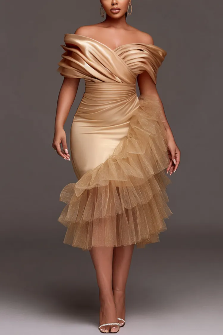 sachin and babi light blue dress Plus Size Champagne Dresses