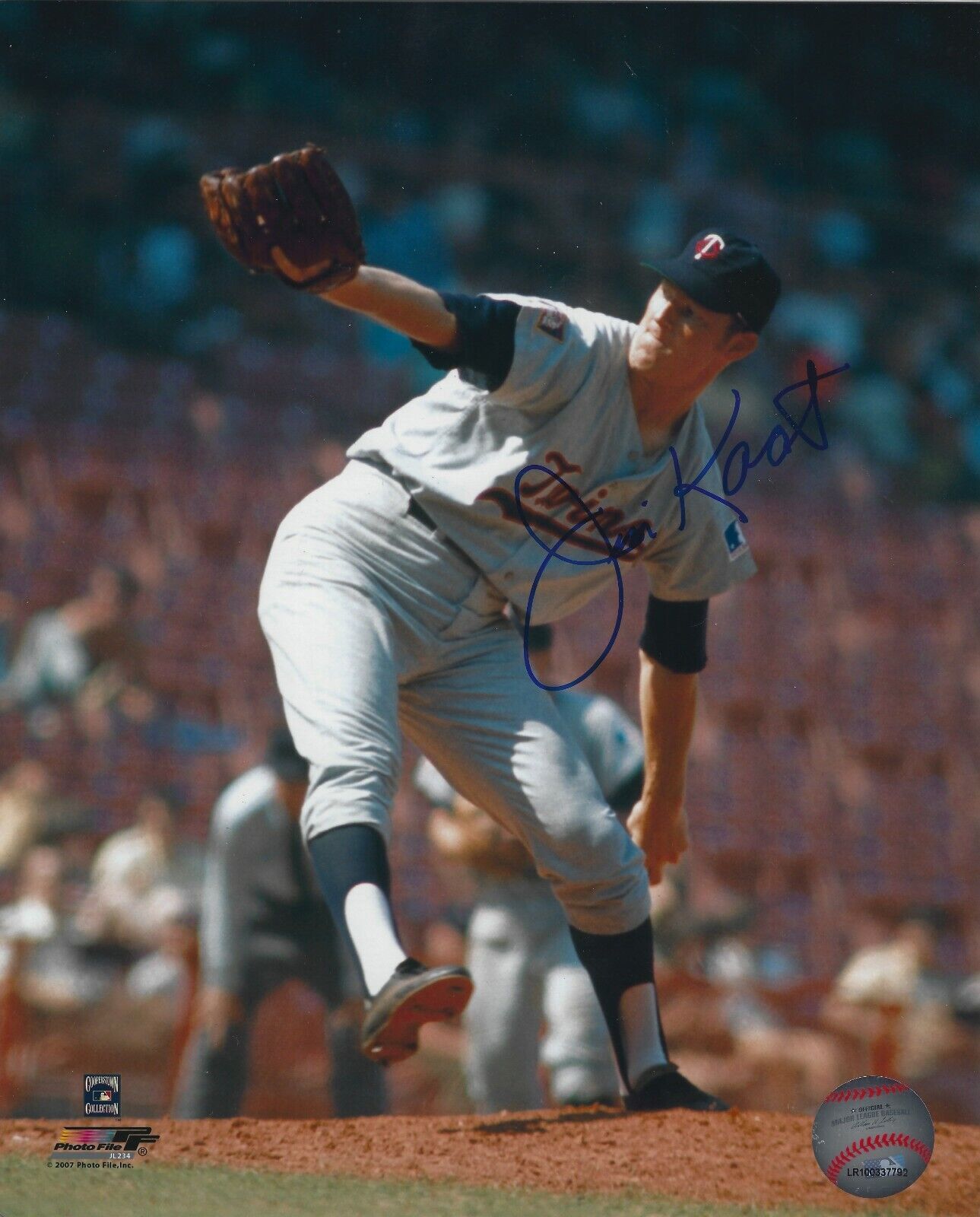 Signed 8x10 JIM KAAT Minnesota Twins Autographed Photo Poster painting - COA