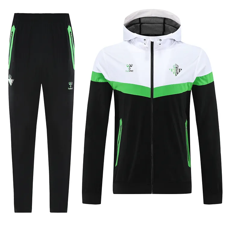 2025-26 Real Betis black and white trench coat kit