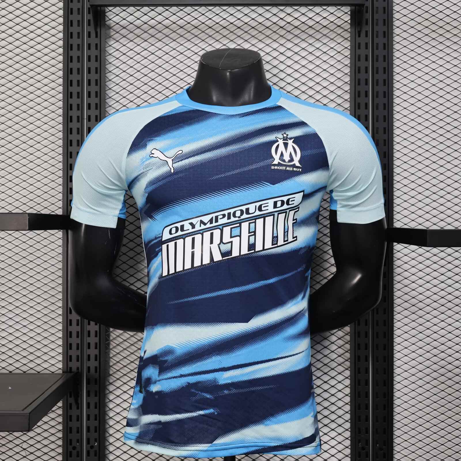 2025/2026 Player Version Olympique de Marseille Training Football Jersey（The player version jersey is a bit tight, please pay attention to the size selection）