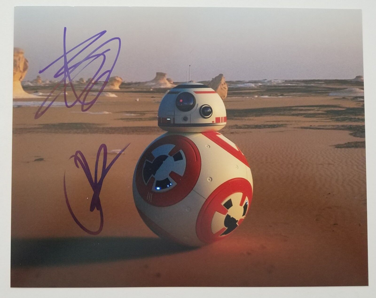 JJ Abrams & Ben Schwartz Dual Signed BB-8 8x10 Photo Poster painting Star Wars Trek Director RAD