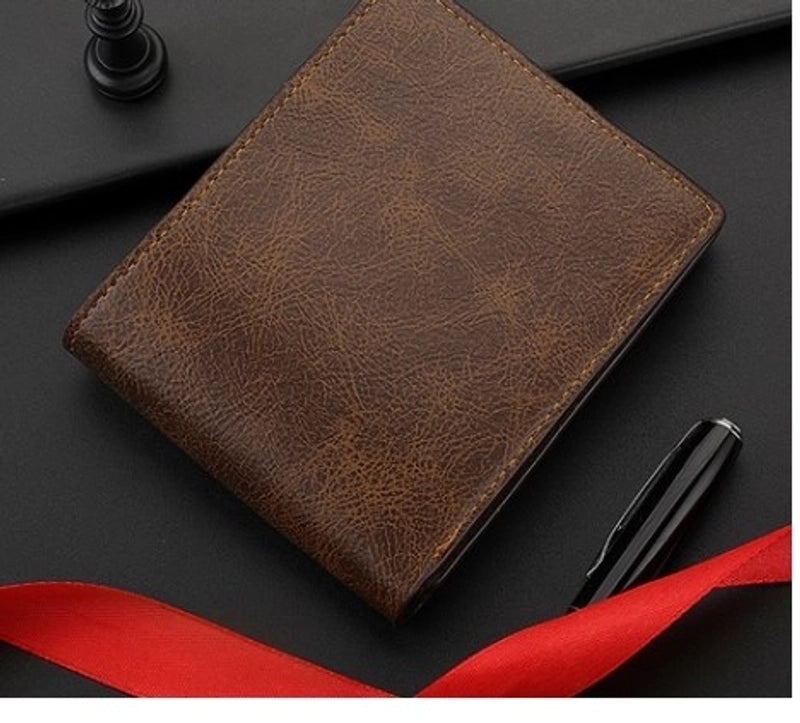 Men’s Solid Color Pu Leather Wallets