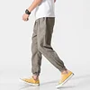 Gioiacombo&trade; Pantaloni harem da uomo in lino stile casual
