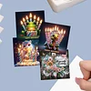 12pcs Diamond Painting Birthday Greeting Card Set with Envelope Daily Wishing Cards for Birthdays Thanksgiving & Special Occasion