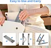 8-in-1 Laptop Stand, Height-Adjustable Aluminum Laptop Docking Station, Foldable Stand with 4K HD, 2 USB 3.0 Ports, 100W PD Charging Port