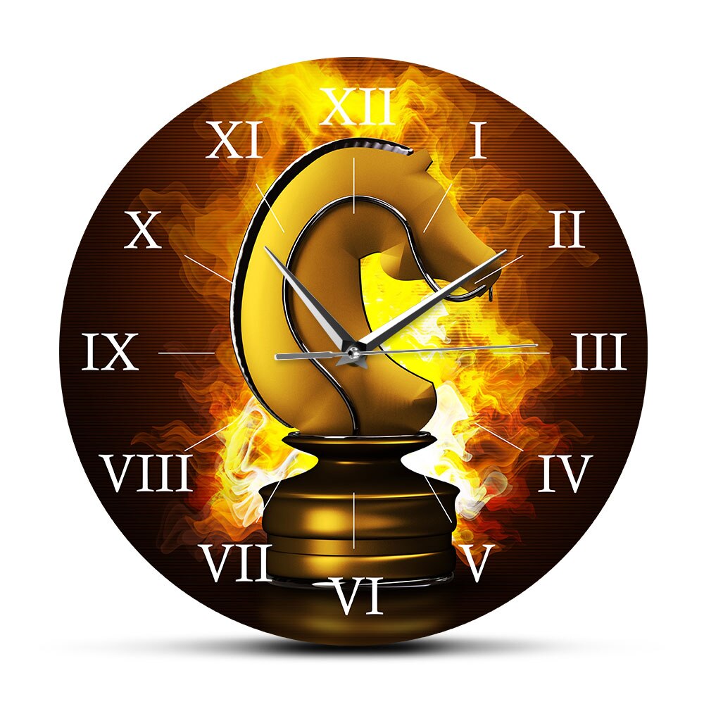 

Playing Chess Round - Frameless Acrylic Wall Clock, 501 Original