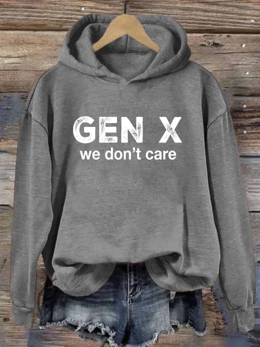 Gen X We Don’t Care Hoodie