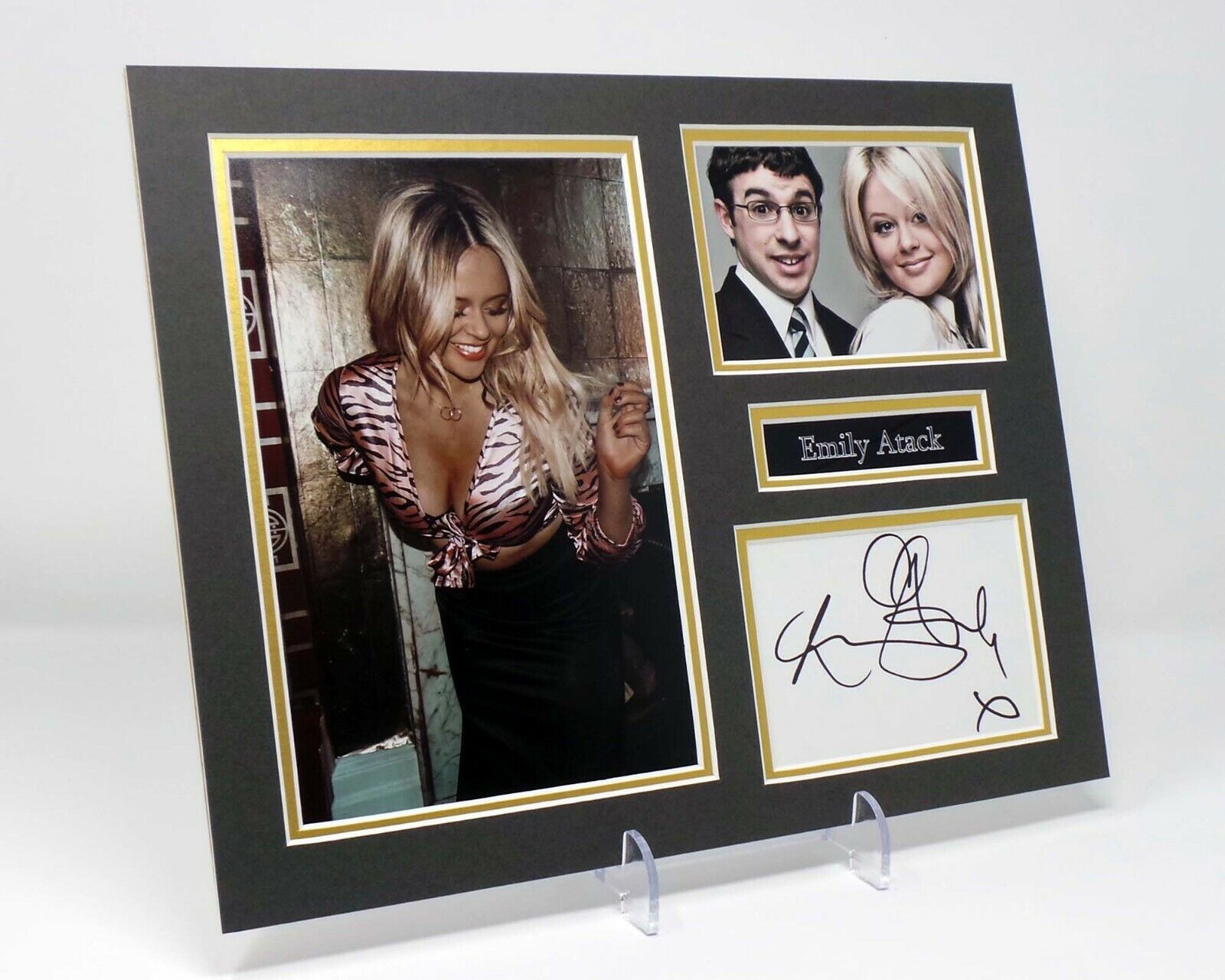 Emily ATACK Signed Mounted Photo Poster painting Display AFTAL COA Imbetweeners Im A Celebrity