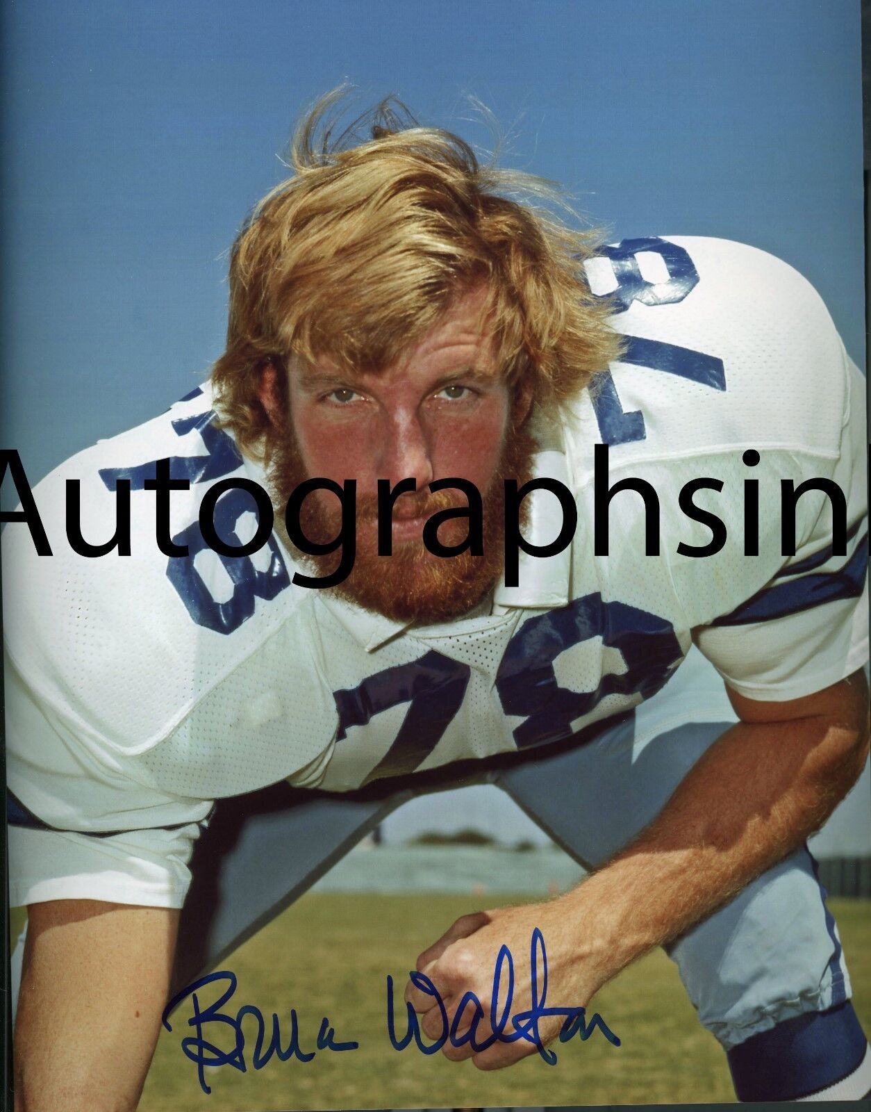 Bruce Walton Autographed 8x10 Dallas Cowboys Private Signing UCLA #2