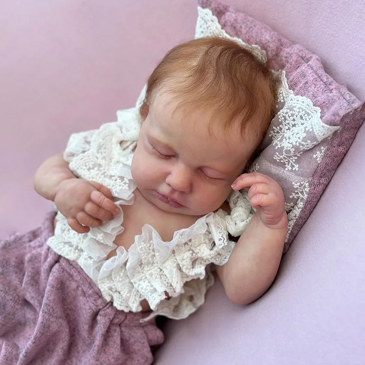 [Heatbeat Coos and Breath] 20" Sweet Sleeping Dreams Reborn Newborn Twins Sisters Sledera and Clasa Truly Baby Toy,Birthday Gift Rebornartdoll® RSAW-Rebornartdoll®