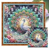 Peacock Spreads Its Tail-11CT Stamped Cross Stitch 50*50cm/19.69*19.69in