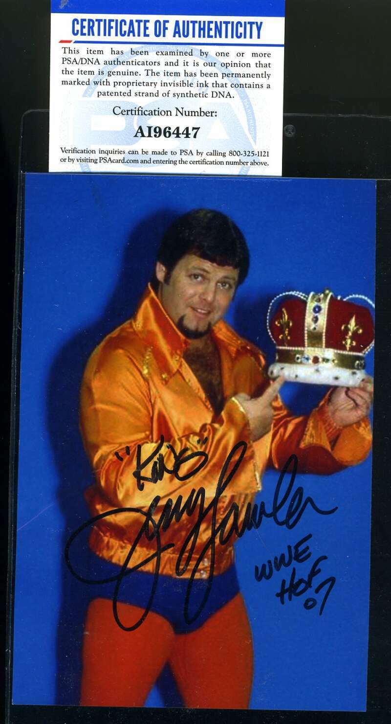 Jerry Lawler PSA DNA Coa Signed Photo Poster painting Autograph