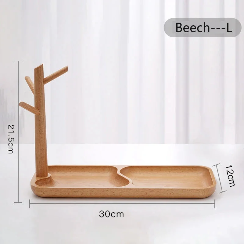 Athvotar HeMu Key Storage Tray for Entrance Foyer Creative Tree Hanging Shelf Desktop Decoration Living Room Key Hanger Display Frame