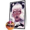 uk.everydayedeals (Limited Stock)Diamond Painting - Round AB Drills - Dark Candy Girl(45*65cm)