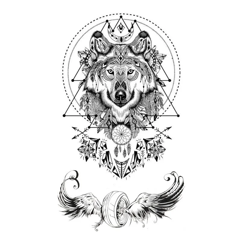 Sdrawing Waterproof Temporary Flower Tattoos Women Beauty Rose Butterfly Flash Feather 3D Fake Tattoo Arm Waist Hand Sticker Men