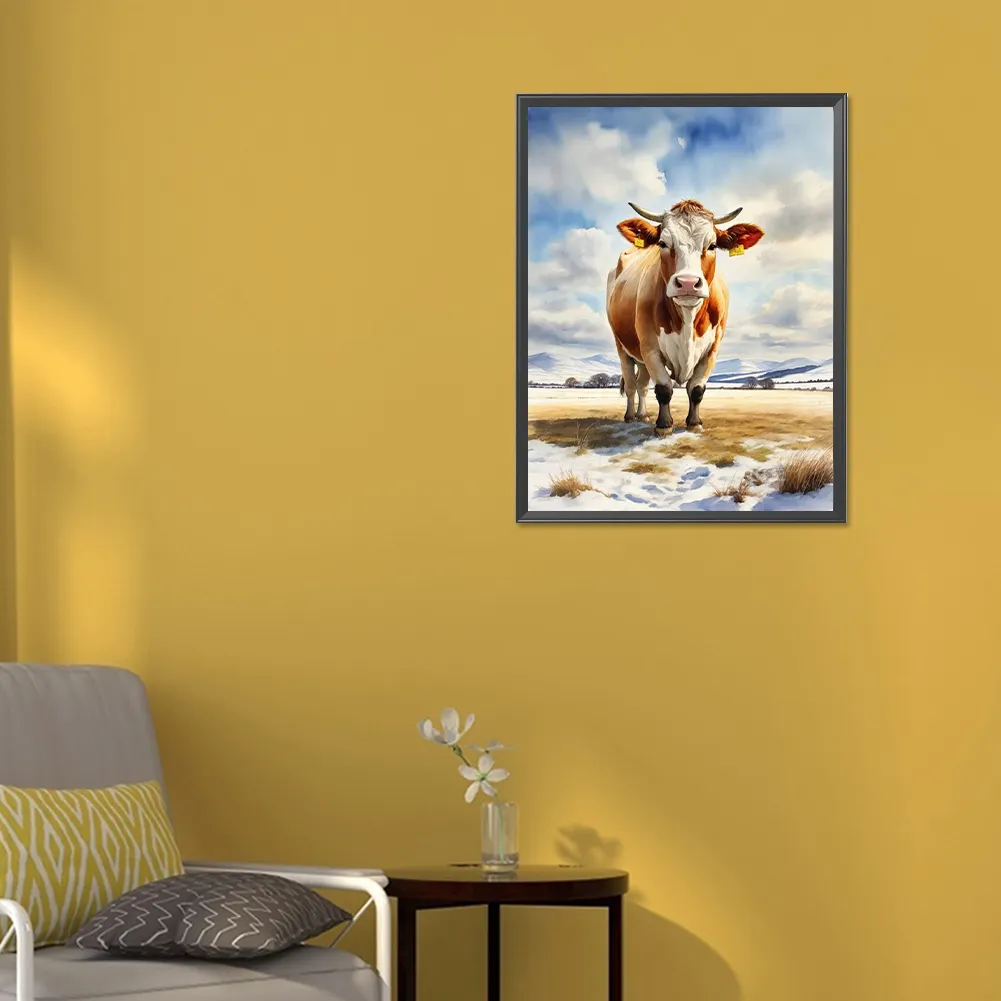 Diamond Painting - Full Round Drill - Cow(Canvas|30*40cm)