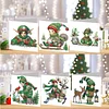 6PCS DIY Diamond Art Greeting Cards Christmas Elf Congratulations Cards & Gift