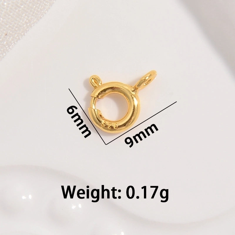 1 Piece 925 Sterling Silver 22K Gold Plated Rhodium Plated Geometric Jewelry Buckle Jewelry Accessories