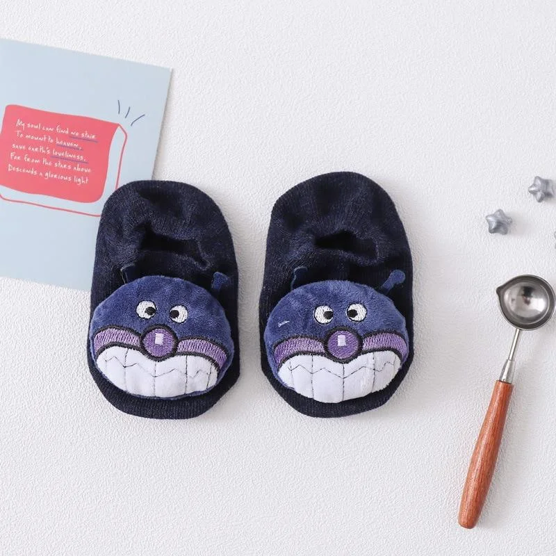 1 Pair Cotton Baby Girls Boys Sock Rubber Anti Slip Floor Cartoon Kids Toddlers Autumn Spring Newborn Kawaii Infant Gift Socks