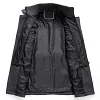 Men's Gentle Removable Double Collar Cold-Resistant Pocket Plus Size Wool Coat Jacket