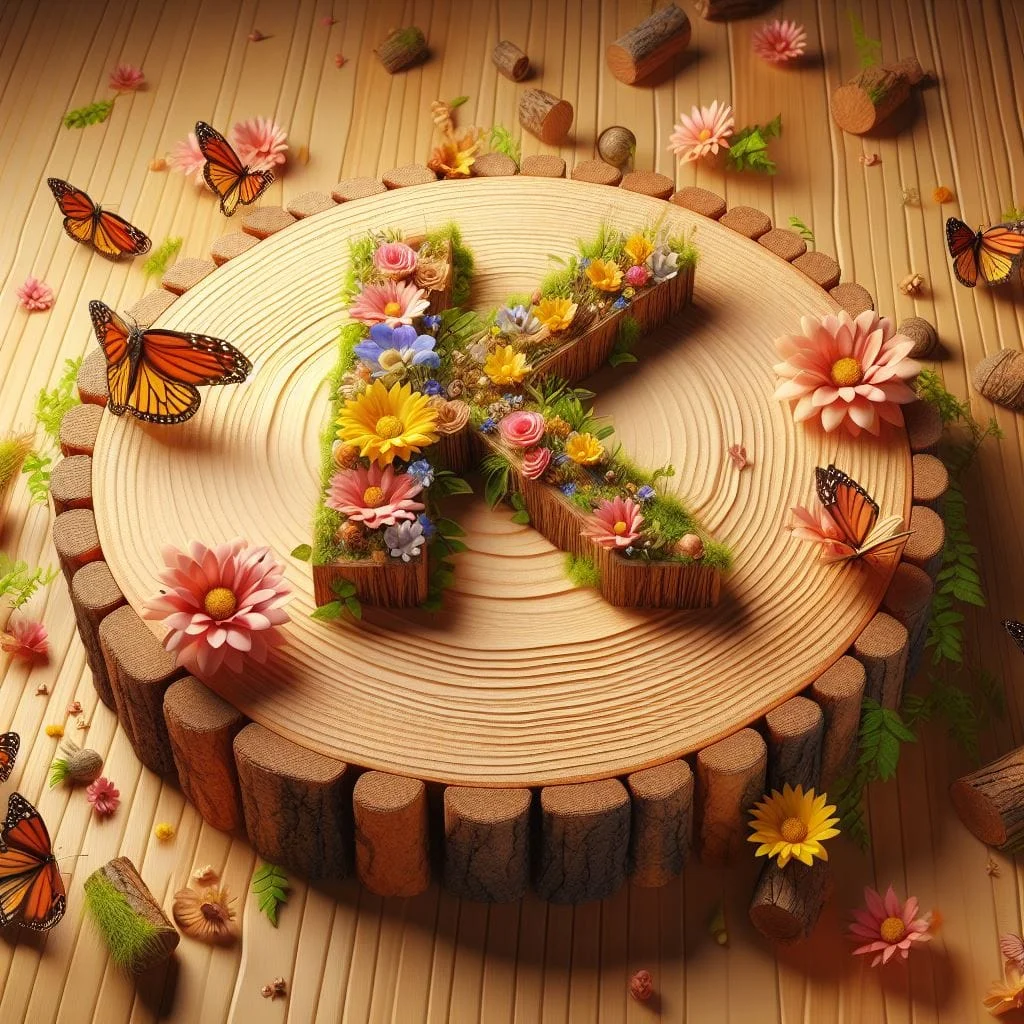 Diamond Painting - Full Round Drill -  wooden Alphabet(Canvas|40*40cm)