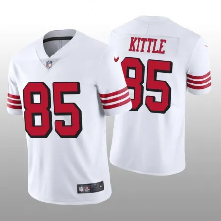 Youth NFL San Francisco 49ers #85 George Kittle White Vapor Untouchable Limited Stitched Jersey KW3K