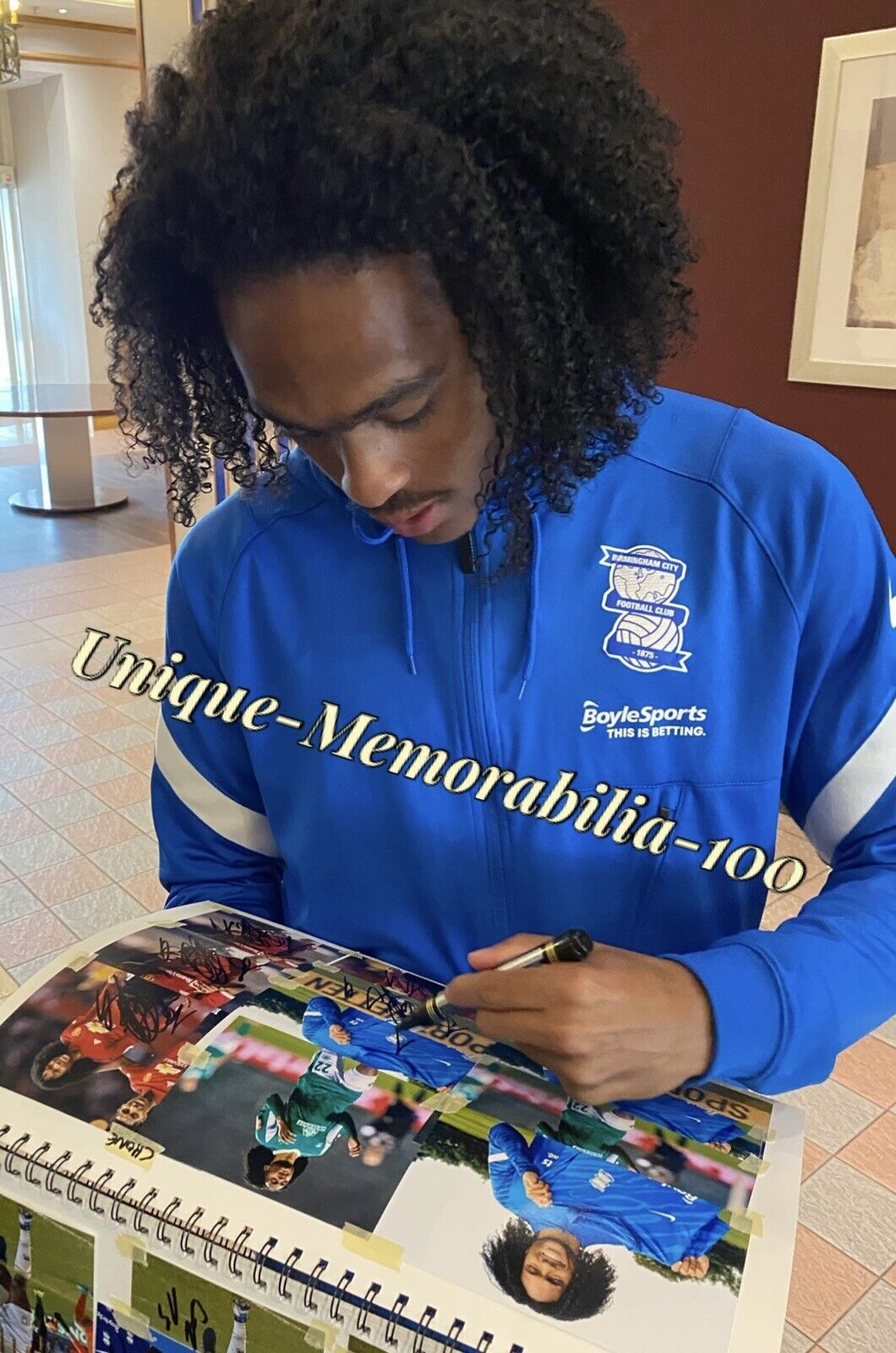 Tahith Chong Genuine Hand Signed Birmingham City 6X4 Photo Poster painting, Exact Proof